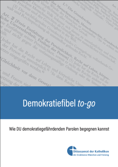 Deckblatt Demokratiefibel to-go
