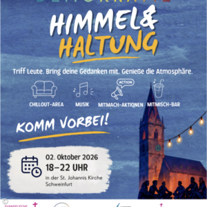 Plakat Lange Nacht der Demokratie Schweinfurt